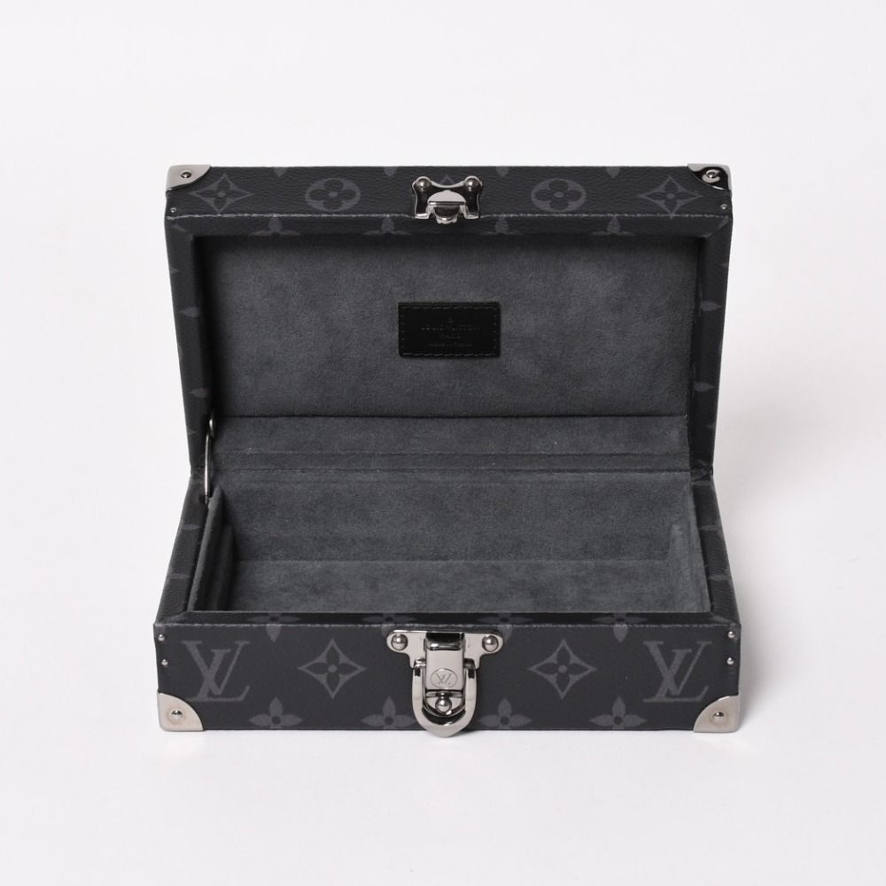 Louis Vuitton Bag Monogram Eclipse Mini Trunk Case Black — view 6