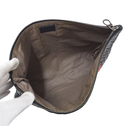 Bottega Veneta Intrecciato Clutch Leather Black — view 4