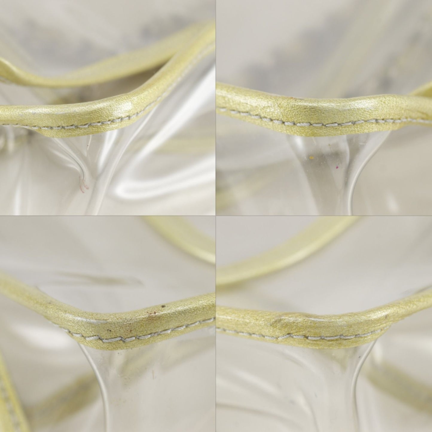 Chanel Chain Shoulder Bag Vinyl Clear Gold — view 4