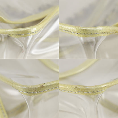 Chanel Chain Shoulder Bag Vinyl Clear Gold — view 4