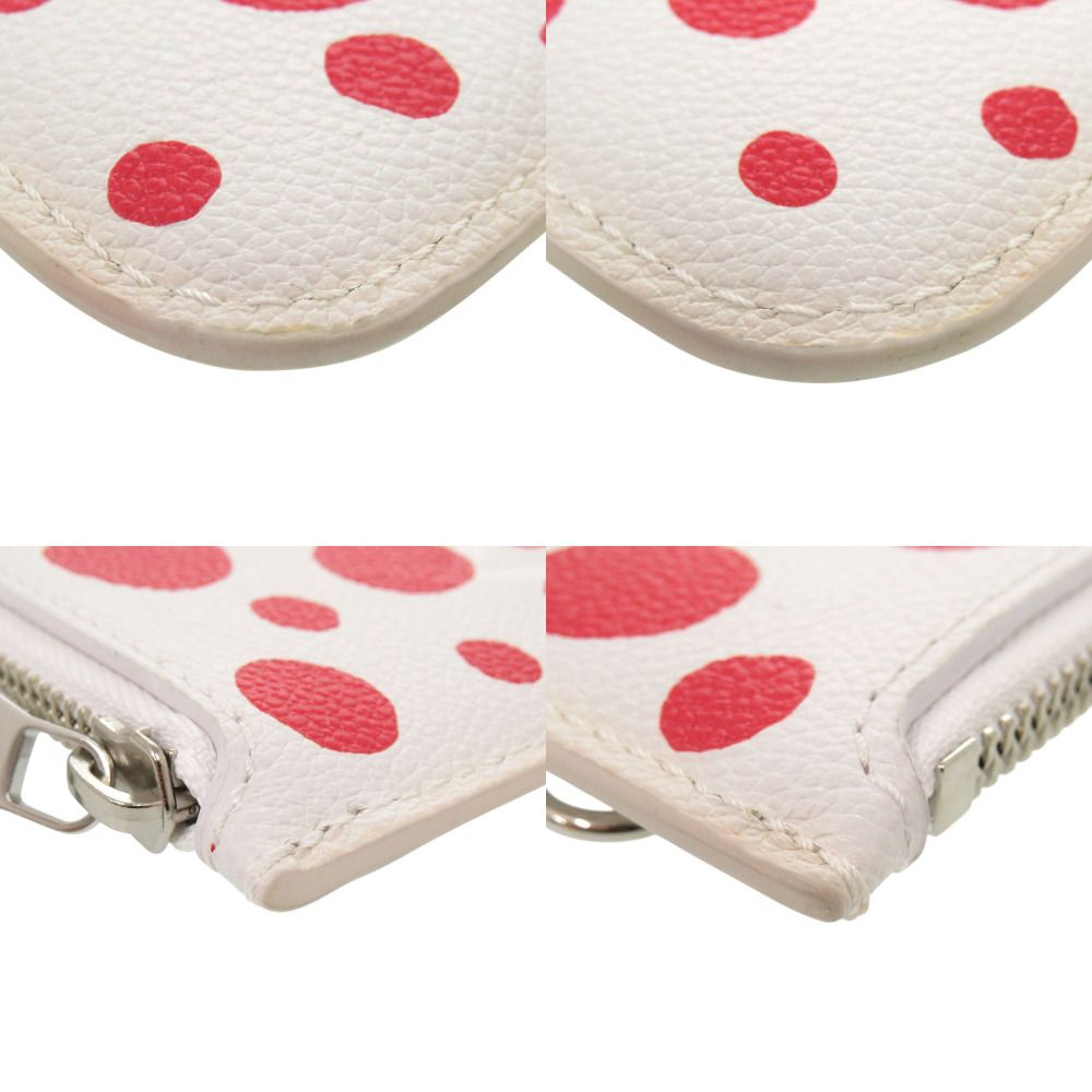 Louis Vuitton Neverfull Pouch Yayoi Kusama Dot Infinity Leather White — view 3