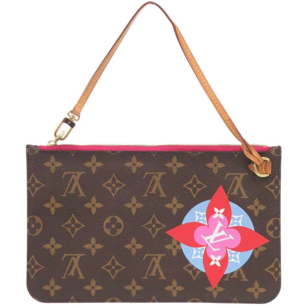 Louis Vuitton Neverfull Pouch GM Monogram Patches Pivoine — view 2