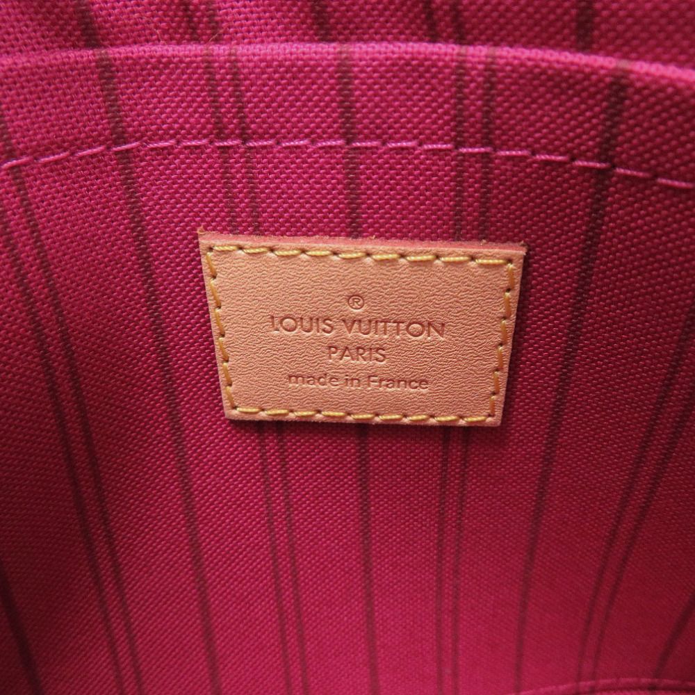 Louis Vuitton Neverfull Pouch GM Monogram Patches Pivoine — view 6