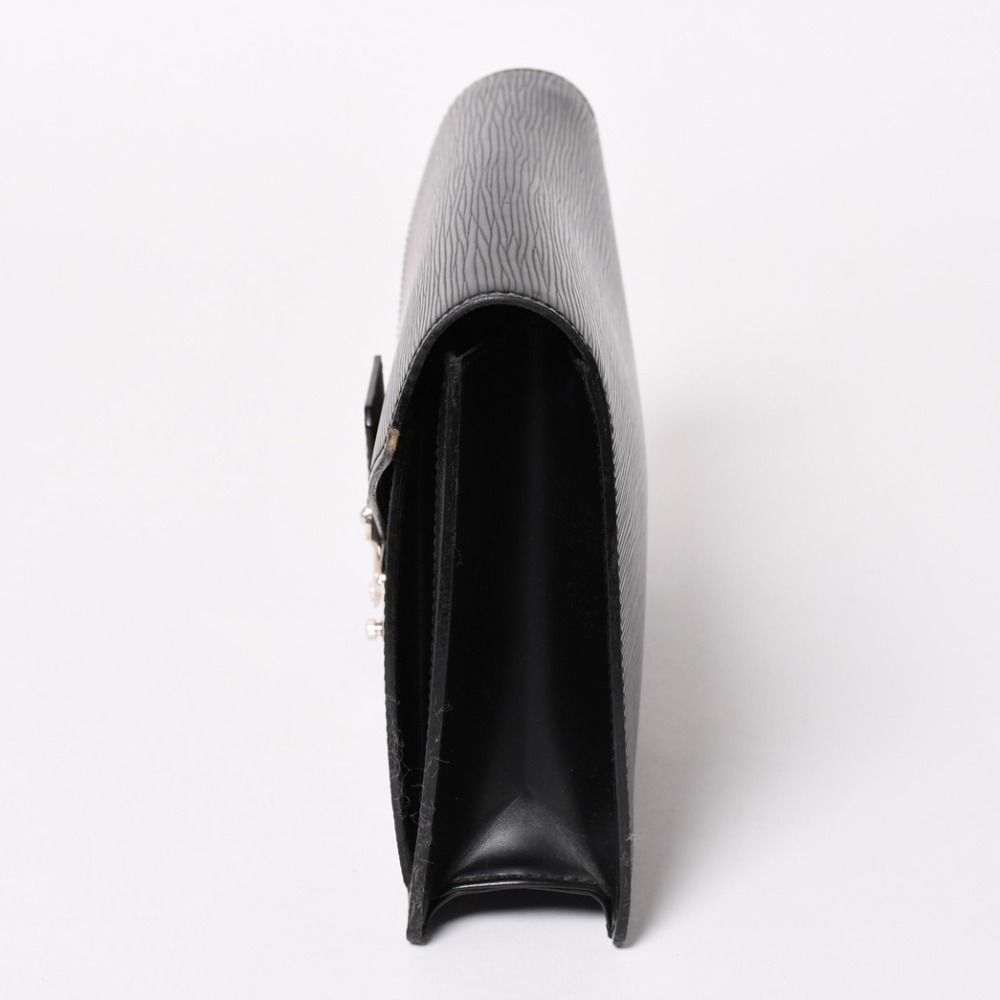 Louis Vuitton Epi Bag Black Pochette Sellier Second Bag Silver — view 4