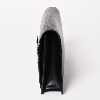 Louis Vuitton Epi Bag Black Pochette Sellier Second Bag Silver — view 4