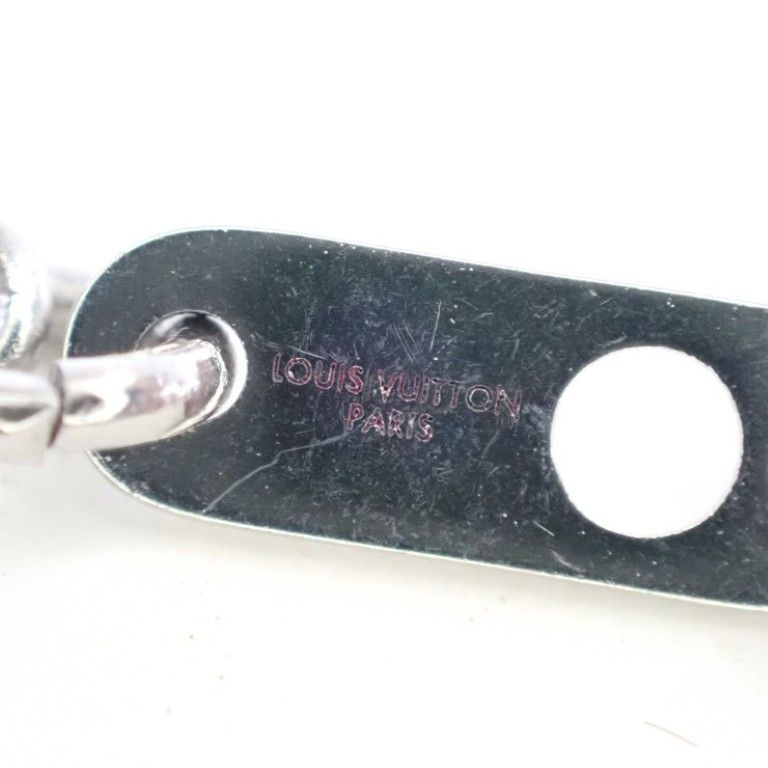 Louis Vuitton Pendant Monogram Gold Silver Black Metal — view 6