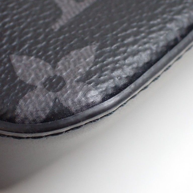 Louis Vuitton Pen Case Trousse Elisabeth Black Monogram Eclipse Pencil Pouch — view 5