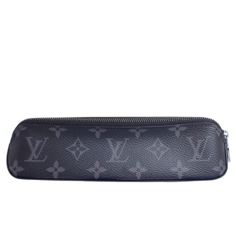 Louis Vuitton Pen Case Trousse Elisabeth Black Monogram Eclipse Pencil Pouch