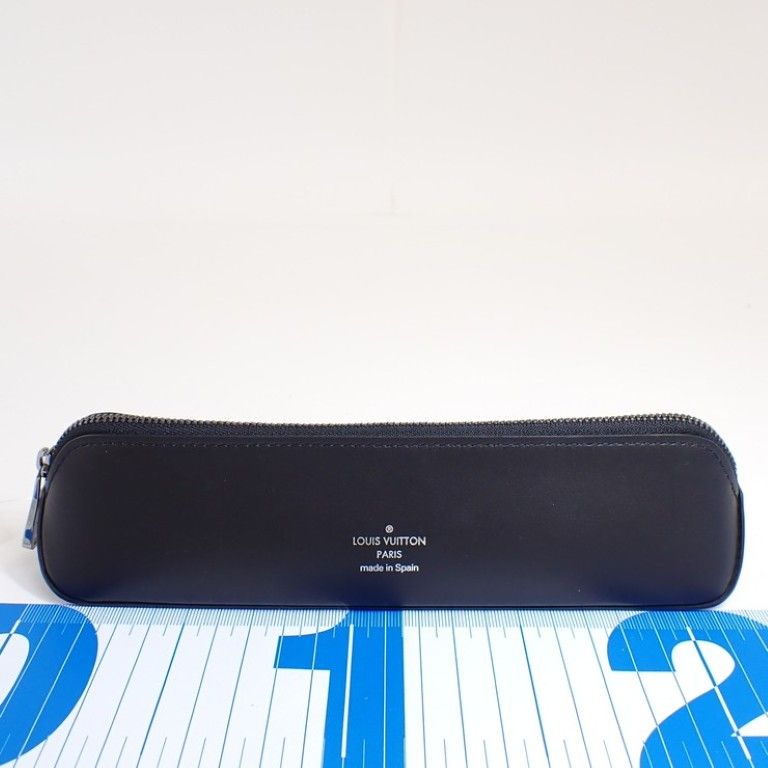 Louis Vuitton Pen Case Trousse Elisabeth Black Monogram Eclipse Pencil Pouch — view 2