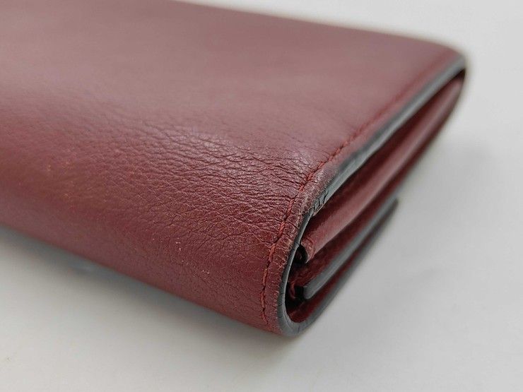Cartier Wallet C de Cartier International Bordeaux Leather Flap — view 9