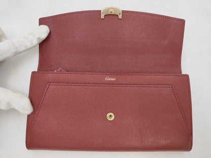 Cartier Wallet C de Cartier International Bordeaux Leather Flap — view 3