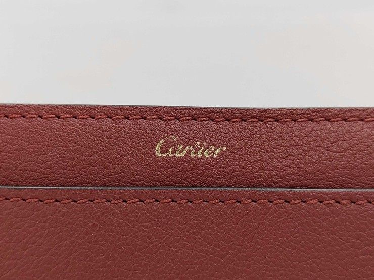 Cartier Wallet C de Cartier International Bordeaux Leather Flap — view 4