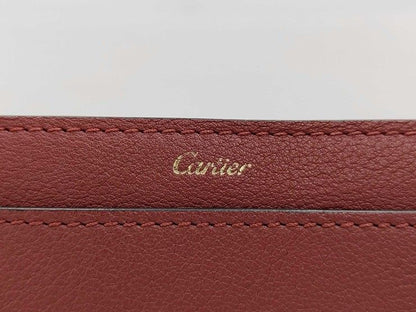Cartier Wallet C de Cartier International Bordeaux Leather Flap — view 4
