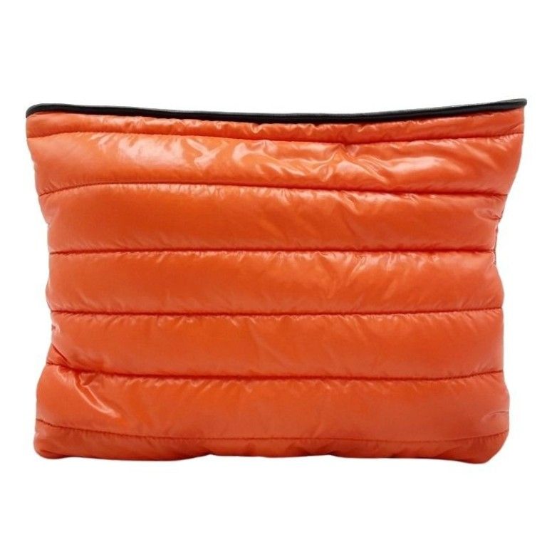Moncler Clutch Pouch GM Orange Black Nylon