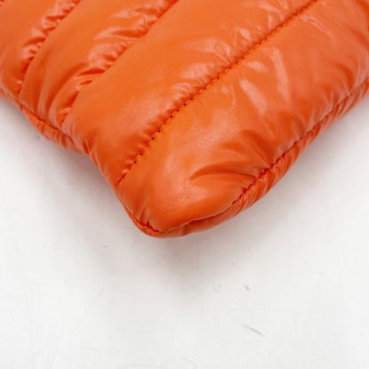 Moncler Clutch Pouch GM Orange Black Nylon — view 5
