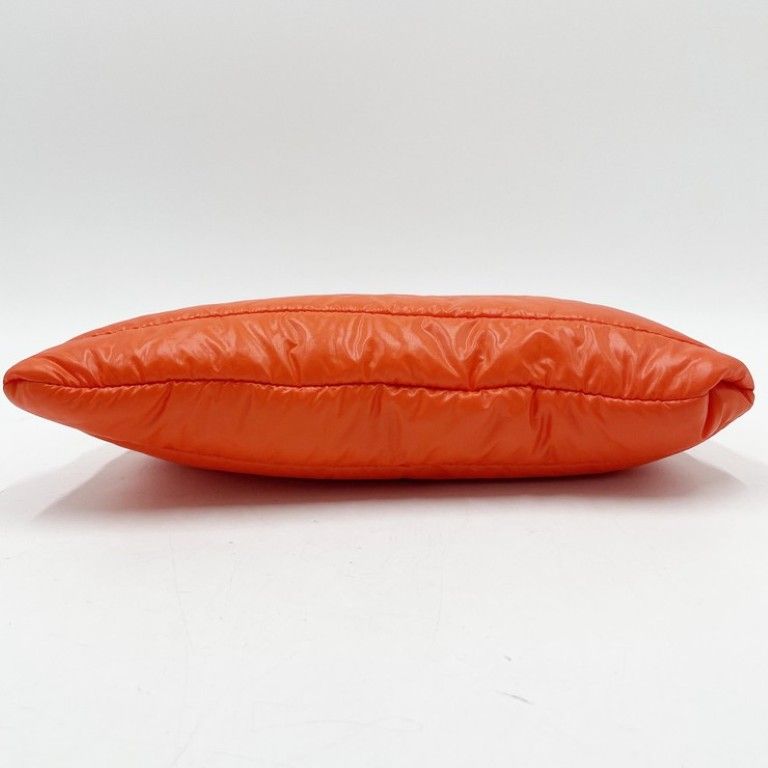 Moncler Clutch Pouch GM Orange Black Nylon — view 3