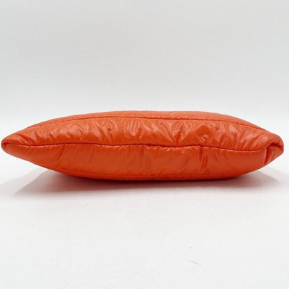Moncler Clutch Pouch GM Orange Black Nylon — view 3