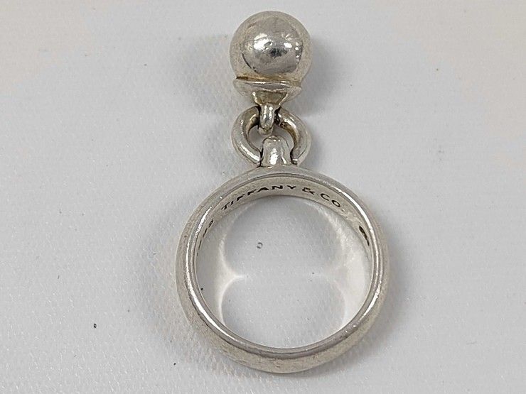 Tiffany & Co Ring Ball Dangle Silver — view 3
