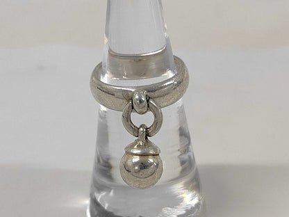 Tiffany & Co Ring Ball Dangle Silver