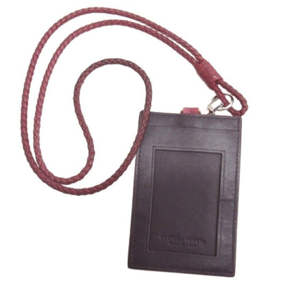 Bottega Veneta Intrecciato Card Case Bordeaux