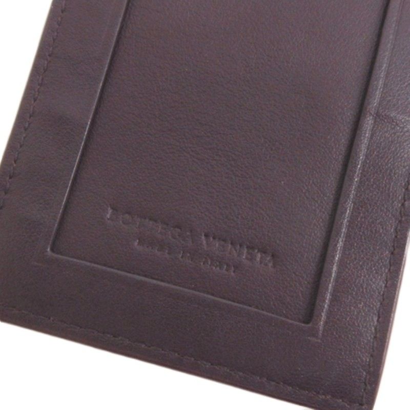 Bottega Veneta Intrecciato Card Case Bordeaux — view 3