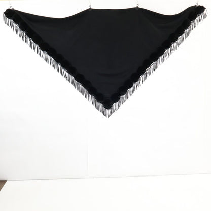 Fendi Cashmere Fringe Triangle Shawl Scarf