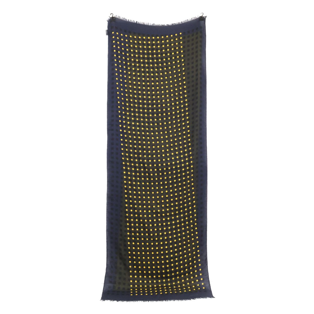 Hermes Dot Pattern Cashmere Silk Scarf