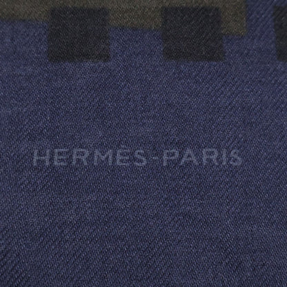 Hermes Dot Pattern Cashmere Silk Scarf — view 3