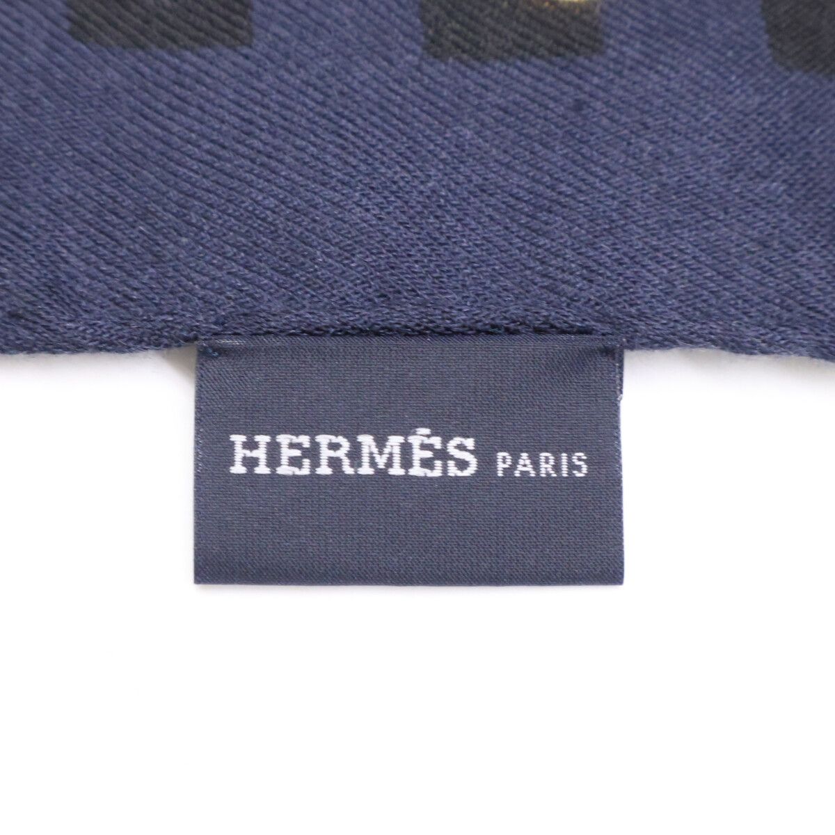 Hermes Dot Pattern Cashmere Silk Scarf — view 5