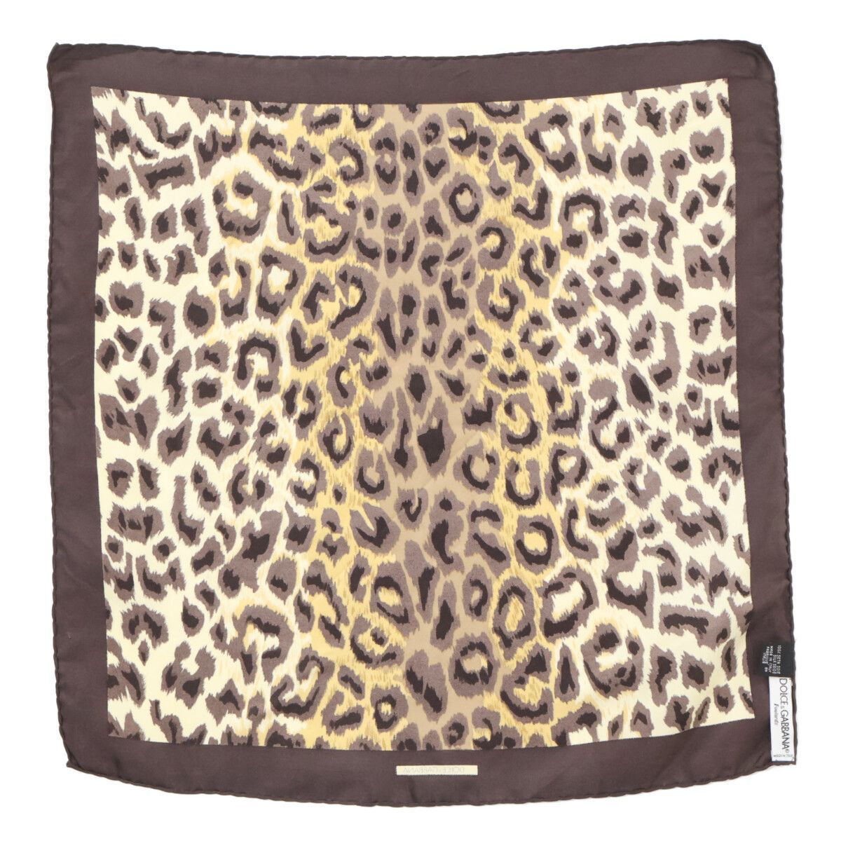 Dolce & Gabbana Leopard Pattern Silk Scarf — view 2