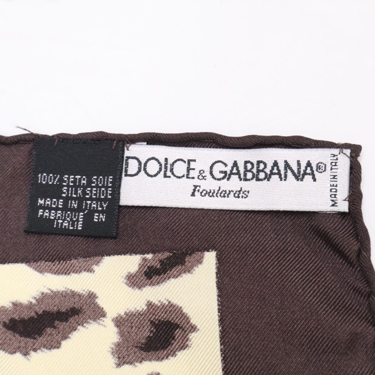 Dolce & Gabbana Leopard Pattern Silk Scarf — view 4