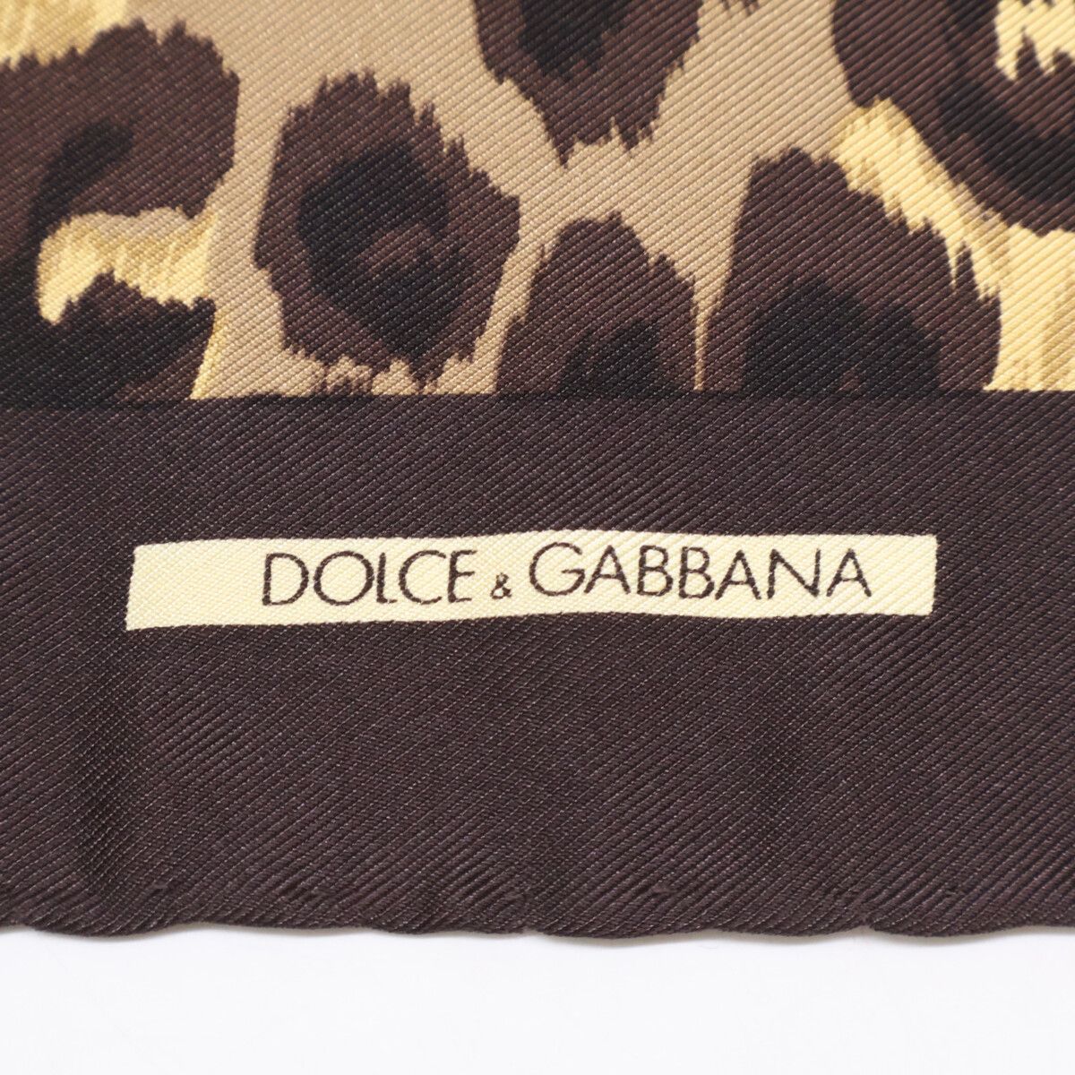 Dolce & Gabbana Leopard Pattern Silk Scarf — view 3
