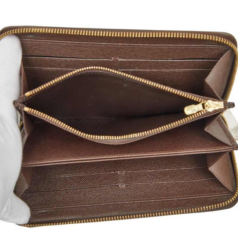 Louis Vuitton Damier Zippy Wallet Zip Around Brown — view 6