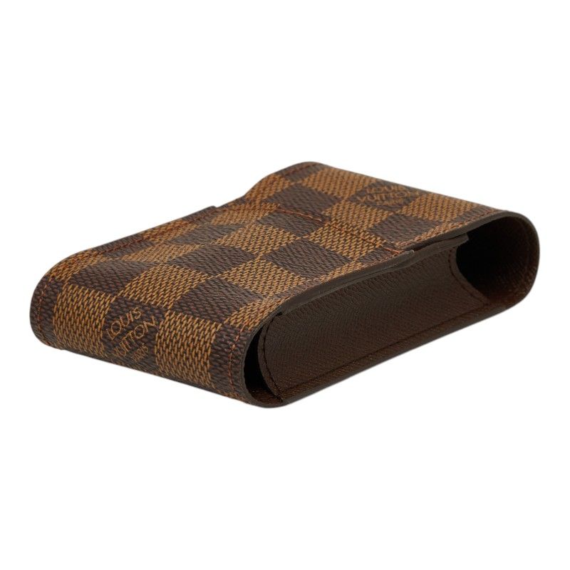 Louis Vuitton Damier Etui Cigarette Tobacco Case Brown Leather — view 4