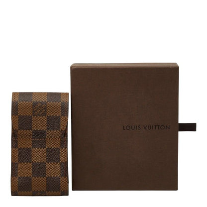Louis Vuitton Damier Etui Cigarette Tobacco Case Brown Leather — view 9
