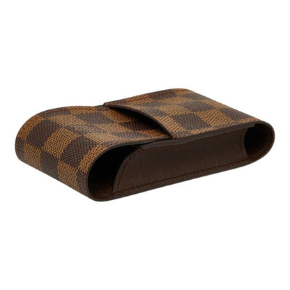 Louis Vuitton Damier Etui Cigarette Tobacco Case Brown Leather — view 5