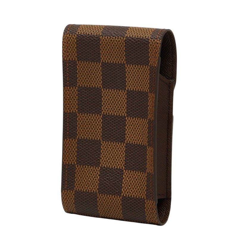 Louis Vuitton Damier Etui Cigarette Tobacco Case Brown Leather — view 2
