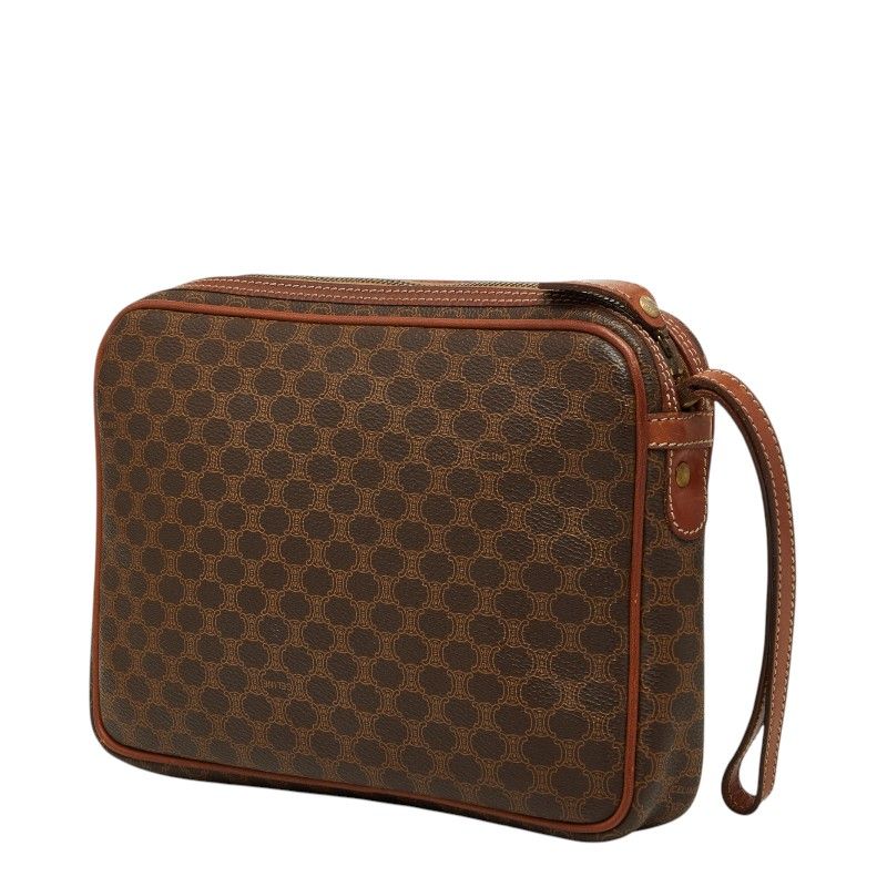 Celine Macadam Clutch Brown Leather — view 2