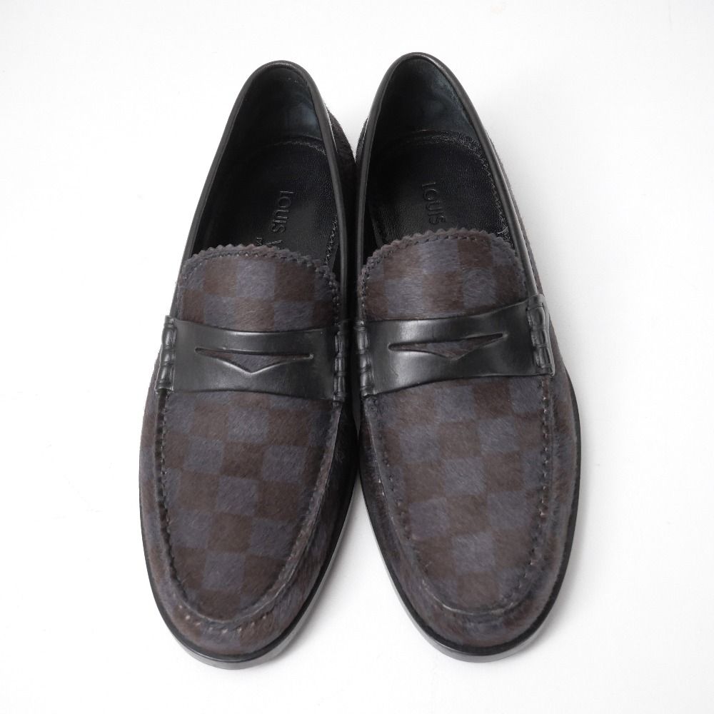 Louis Vuitton Loafers Damier Calf Hair 5.5 — view 4
