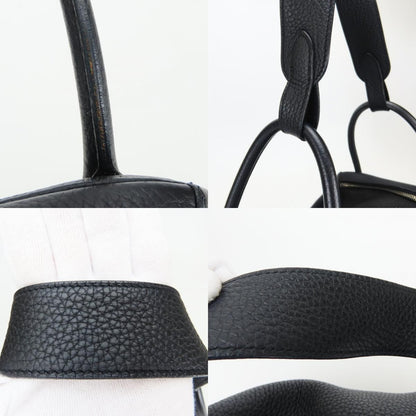 Hermes Handbag Lindy 34 Taurillon Clemence Black 2-Way Shoulder Simple — view 4
