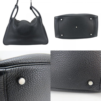 Hermes Handbag Lindy 34 Taurillon Clemence Black 2-Way Shoulder Simple — view 2