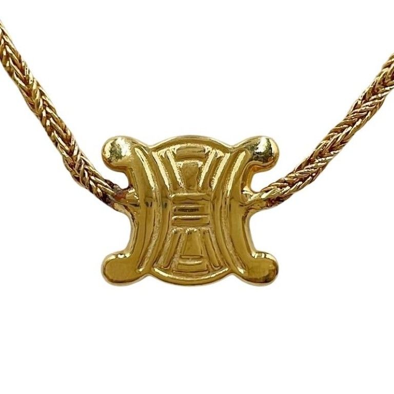Celine Necklace Macadam Gold Metal — view 2