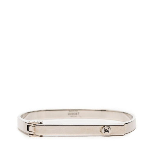 Louis Vuitton LV Lock Bracelet Silver Metal