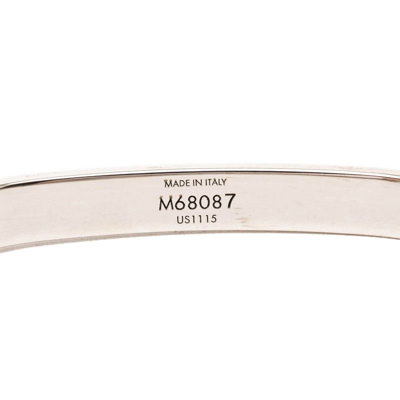 Louis Vuitton LV Lock Bracelet Silver Metal — view 5