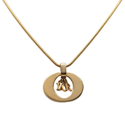 Dior Logo Pendant Gold Plated