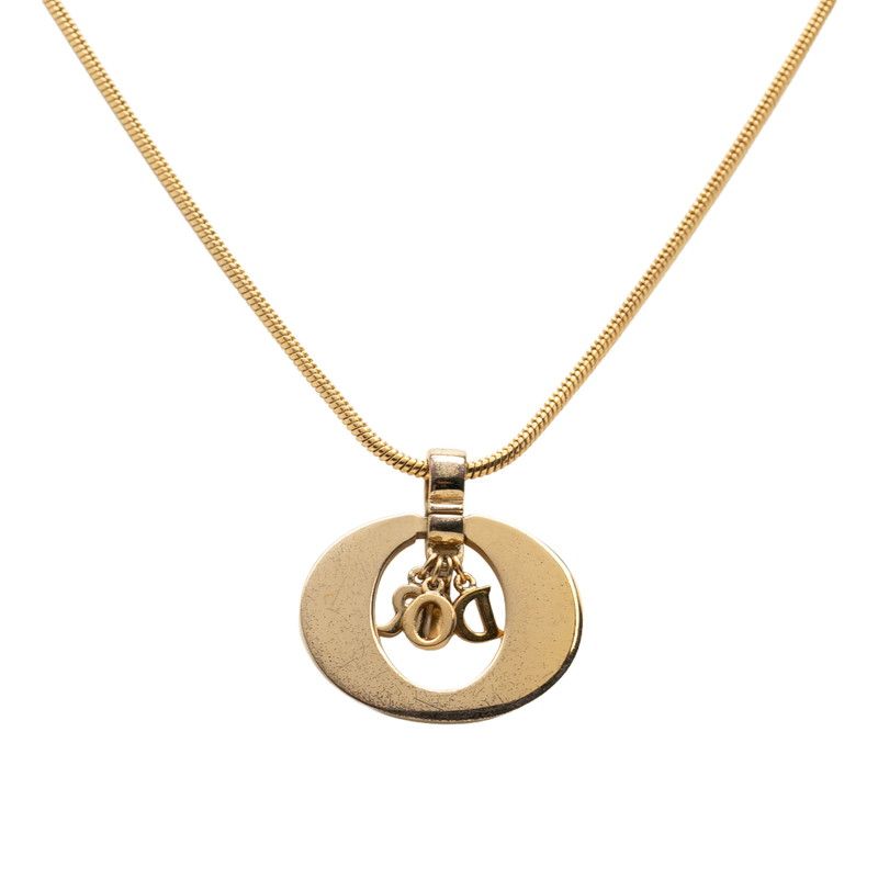 Dior Logo Pendant Gold Plated — view 2