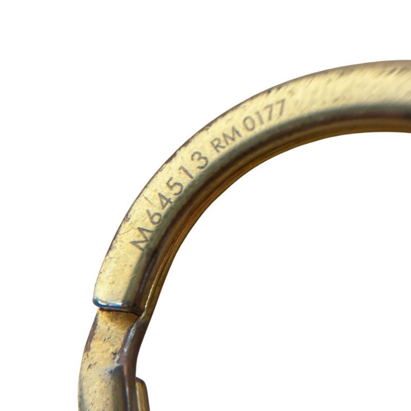 Louis Vuitton Epi Cles LV Circle Charm Key Holder Key Ring Gold Plated — view 5
