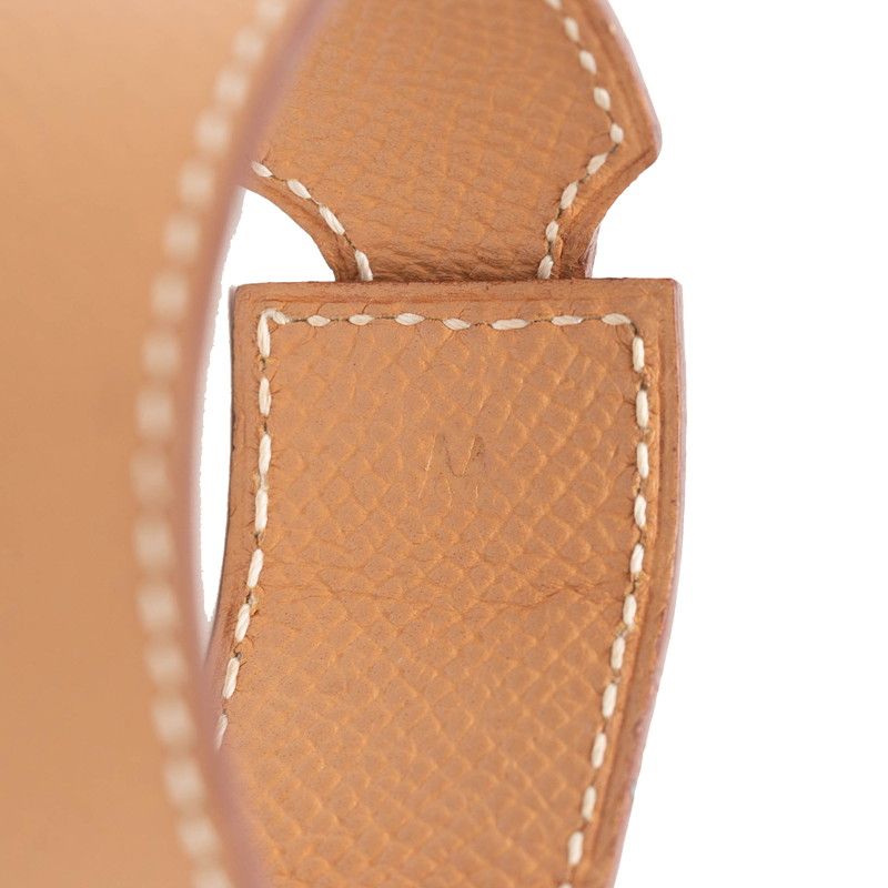 Hermes Artemis Bracelet M Beige Leather — view 5