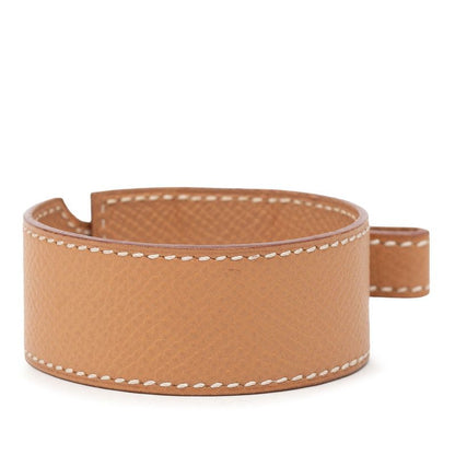 Hermes Artemis Bracelet M Beige Leather — view 3