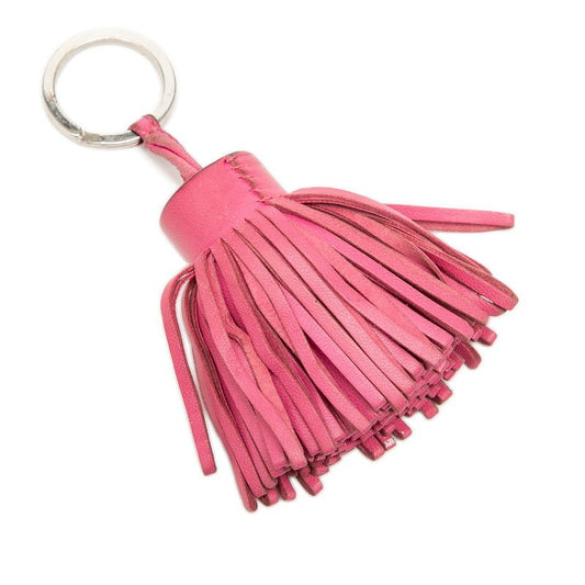 Hermes Carmen Charm Key Holder Pink Leather
